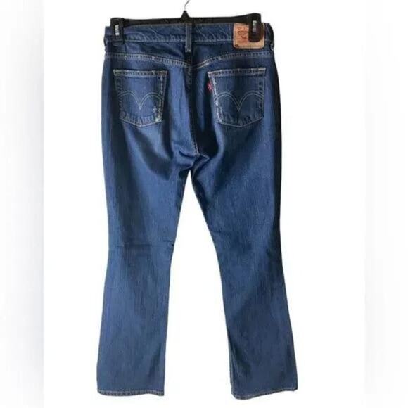 Levi's Jeans Bootcut Womens Size 6 Long Straight Leg Stretch Dark Wash Denim - Picture 3 of 9
